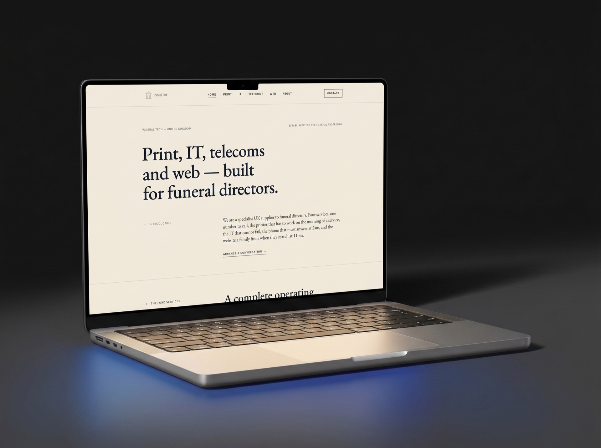 Funeral Tech UK brand and website