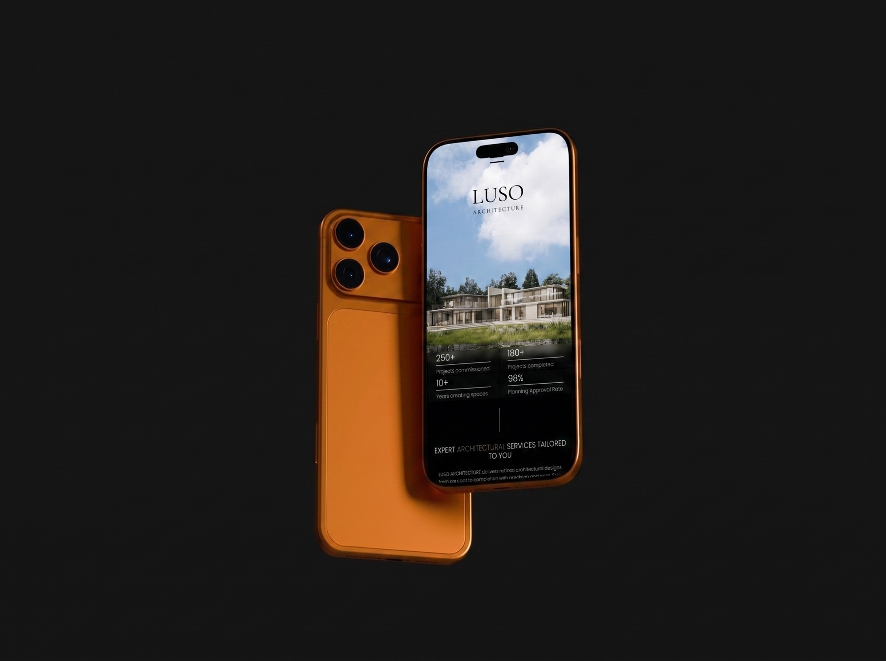 Luso Architecture website hero